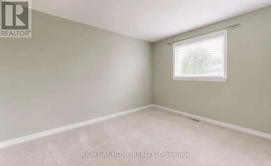 Carpeted bedroom with sage walls and a window
